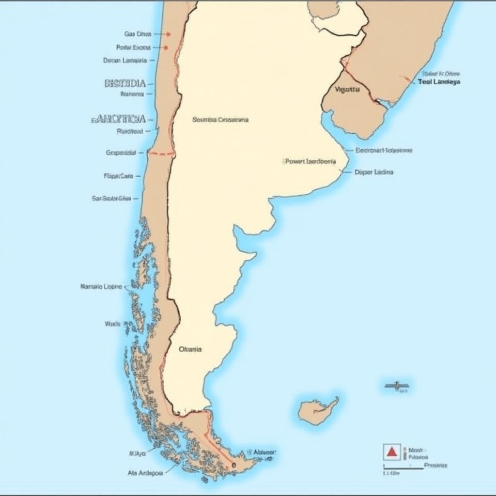 Mapa de la infraestructura logística para petróleo y gas