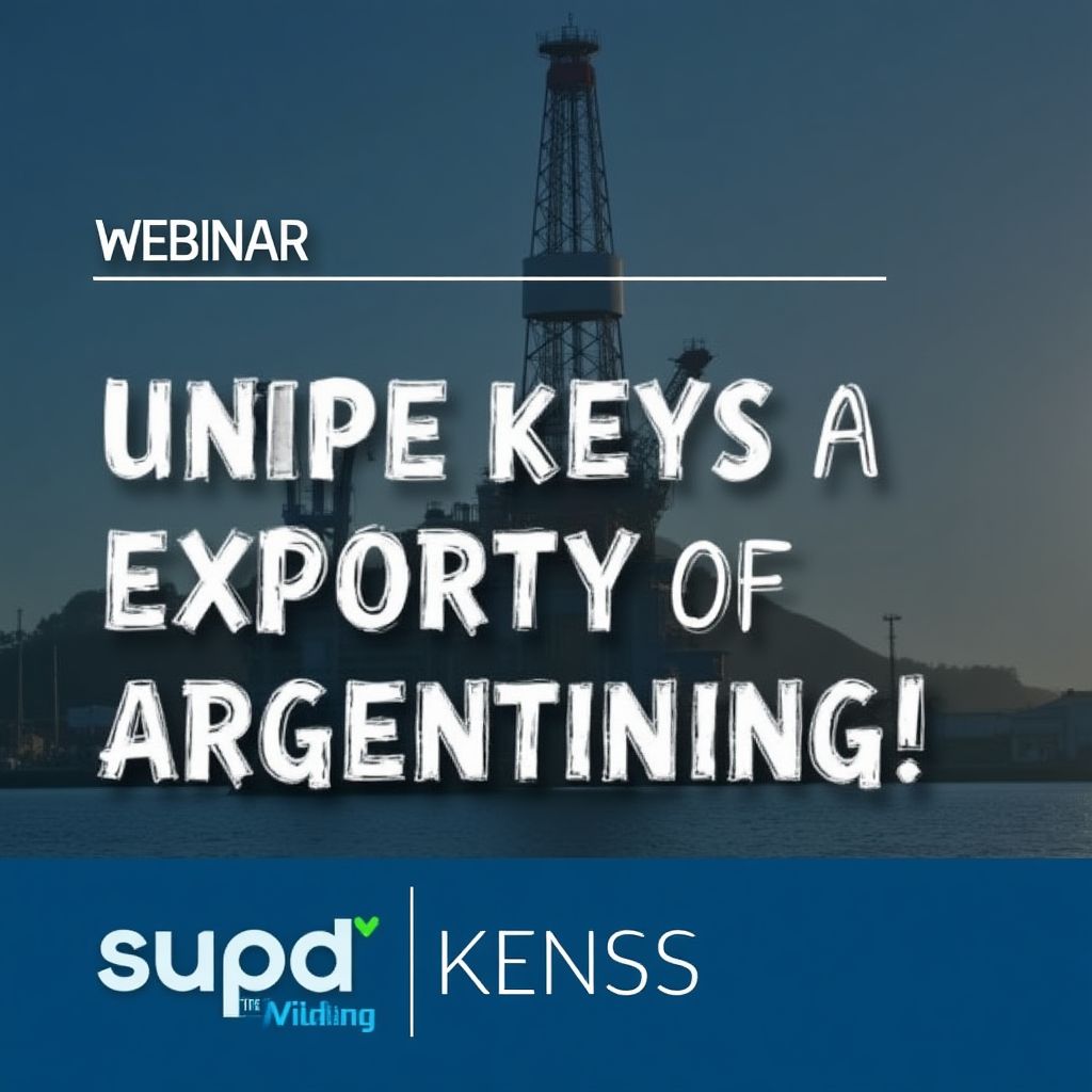 Anuncio de webinar sobre exportación de crudo