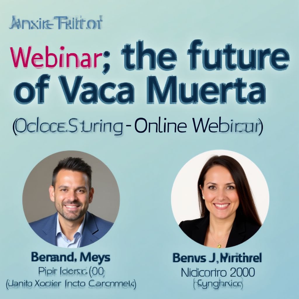 Anuncio de webinar sobre Vaca Muerta